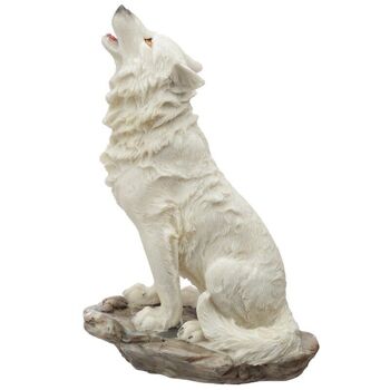 Protecteur du North Ghost Walker White Wolf Figurine 5