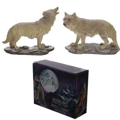 Protector of the North Moonlight Protector Wolf Figurine