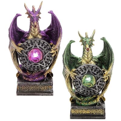 Dark Legends Mystical Vortex Pentangle Dragon con LED