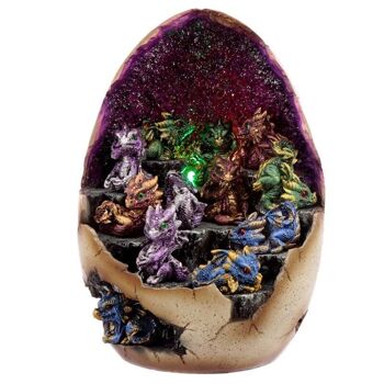 Présentoir de figurines du monde LED Crystal Dragon Egg 10