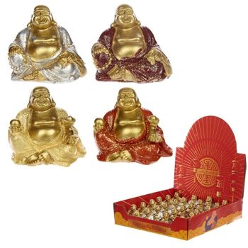 Mini bouddha porte-bonheur scintillant à collectionner 6