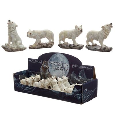 Protector of the North Ghost Walker Wolf Figures