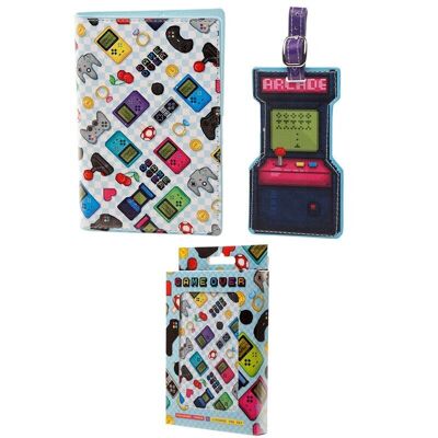 Game Over Passport Holder and Luggage Tag Set
