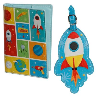 Space Cadet Pass- und Kartenhalter und Gepäckanhänger-Set