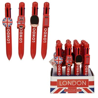 London Multi Colour Pen (6 Colours)