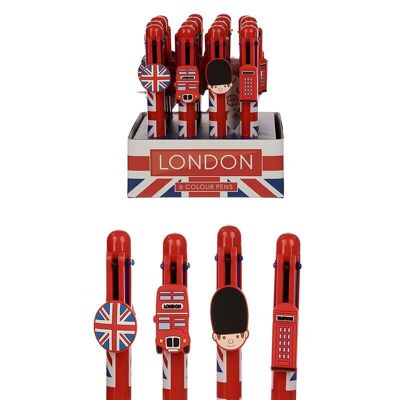 Bolígrafo Union Jack Multi Color (6 colores)