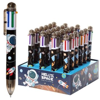 Stylo Multicolore Hello Space (6 Couleurs) 6