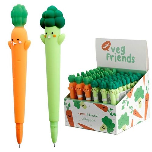 Veg Friends Carrot and Broccoli Fine Tip Pen