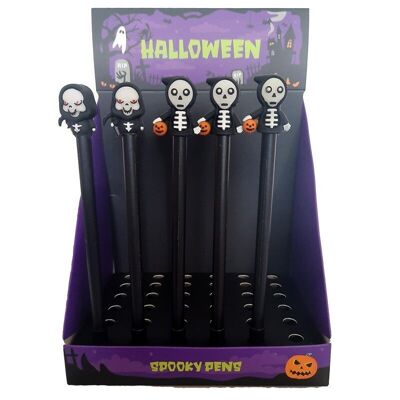 Bolígrafo de punta fina que brilla en la oscuridad Halloween Ghouls & Skeleton