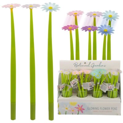 Penna a punta fine per giardini botanici Daisy con cambio colore UV