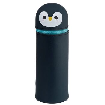 Étui à crayons vertical en silicone Adoramals Penguin 1