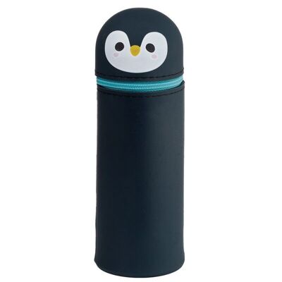 Estuche para lápices vertical de silicona Adoramals Penguin