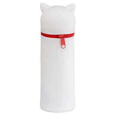 Estuche vertical de silicona con gato de la suerte Maneki Neko