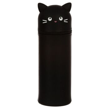Étui à crayons en silicone Feline Fine Cat 1