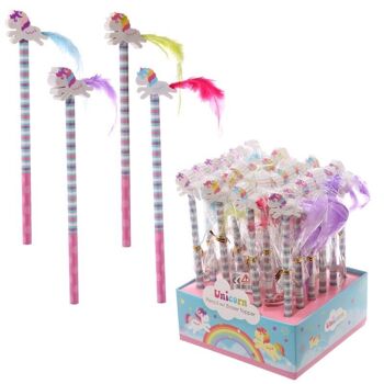 Crayon Licorne avec Gomme Topper 1