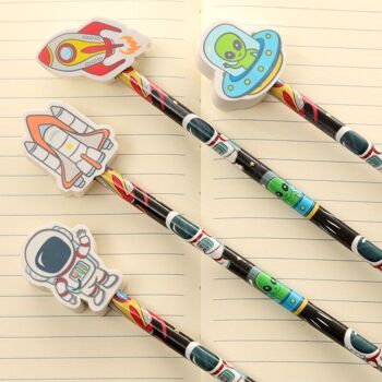 Hello Space Crayon avec Gomme Topper 8