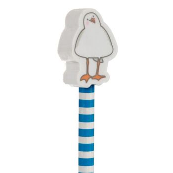 Crayon Mouette avec Gomme Topper 4