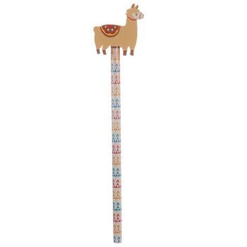 Oh My Llama Crayon avec Gomme Topper 2