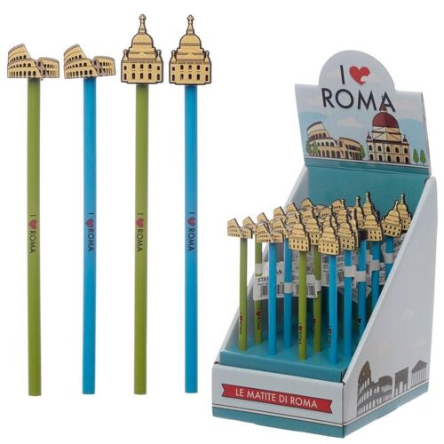 I Heart Roma Pencil with PVC Topper