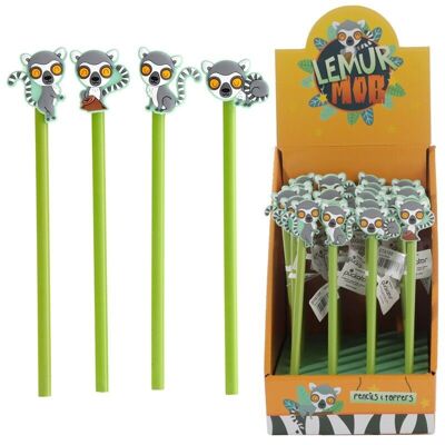 Lemur Mob Pencil with PVC Topper