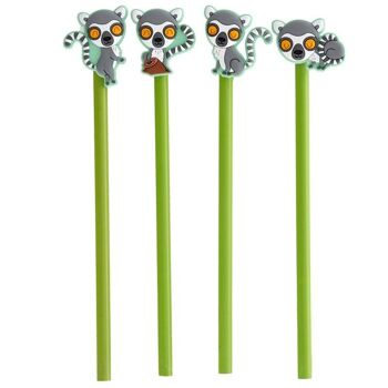 Crayon Lemur Mob avec Topper PVC 5