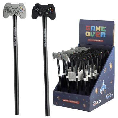 Game Over Pencil mit PVC Topper