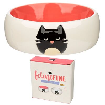 Feline Fine Cat Pink Keramik-Tierfutter-Wassernapf