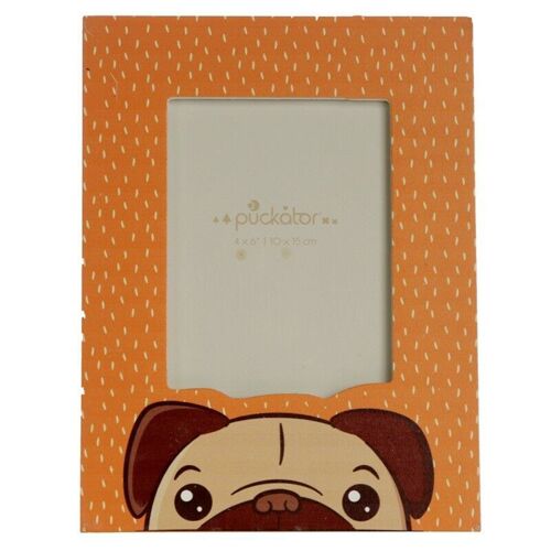 Mopps Pug Wooden Photo Frame