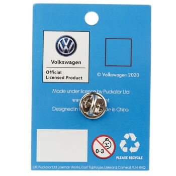 Insigne à épingle en émail bleu Volkswagen VW T1 Camper Bus 4