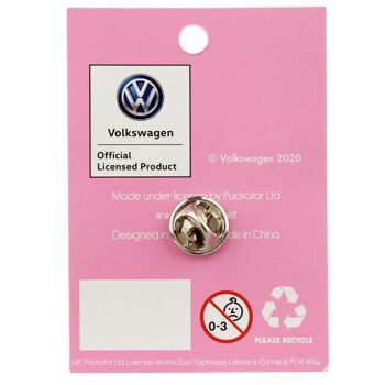 Volkswagen VW T1 Camper Bus Rose Émail Pin's Badge 4