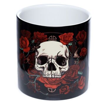 Pot de Fleurs d'Intérieur en Céramique Skulls & Roses - Grand 2