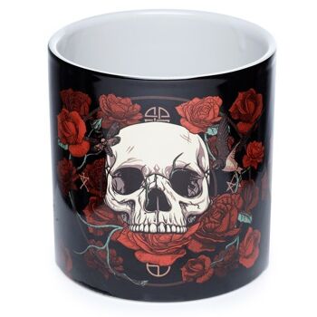 Pot de Fleurs d'Intérieur en Céramique Skulls & Roses - Grand 4