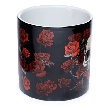 Pot de Fleurs d'Intérieur en Céramique Skulls & Roses - Grand 10