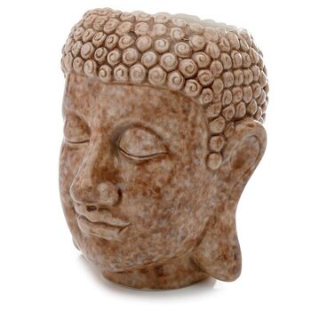 Jardinière/pot de plante en céramique de tête de Bouddha 2