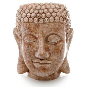 Jardinière/pot de plante en céramique de tête de Bouddha 5