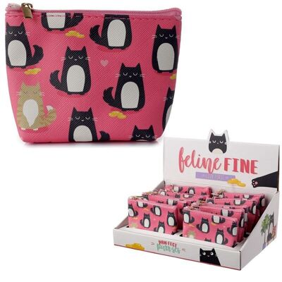 Feline Fine Cat PVC Purse