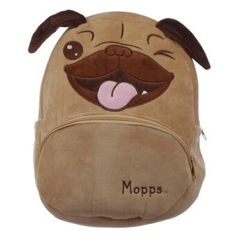 Sac à dos en peluche Mopps Pug 1