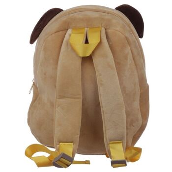 Sac à dos en peluche Mopps Pug 3