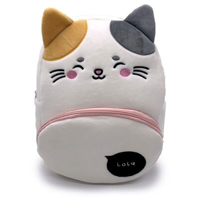 Adoramals Lola le chat sac à dos en peluche sac à dos