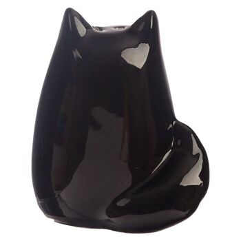 Set Salière et Poivre en Céramique Chat Noir et Gris Feline Fine 9