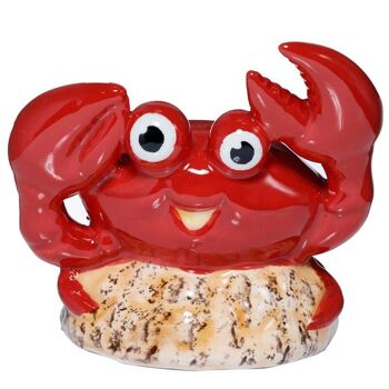Ensemble de sel et de poivre en céramique de crabe de dessin animé 8