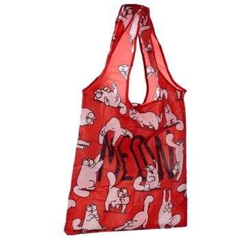 Sac à provisions réutilisable pliable - Simon's Cat MEOW Design 8