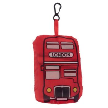 Sac à provisions réutilisable pliable - London Icons London Bus 7