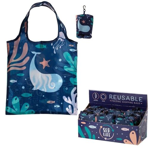 Foldable Reusable Shopping Bag - Eco Sealife