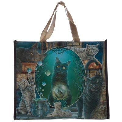 Borsa per la spesa riutilizzabile Lisa Parker Magic Cat Montage