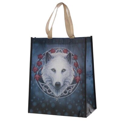 Bolsa de compras reutilizable Lisa Parker Guardian of the Fall Wolf