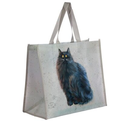 Bolsa de compras reutilizable Black Cat de Kim Haskins