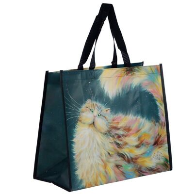 Borsa per la spesa riutilizzabile Kim Haskins Rainbow Cat