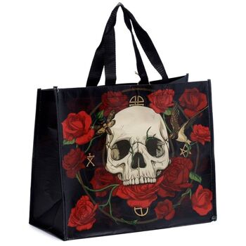 Sac à provisions réutilisable Skulls & Roses en RPET 3