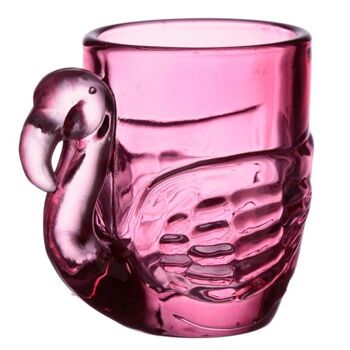 Lot de 2 verres à shot en verre Flamingo Pink (90ml) 8